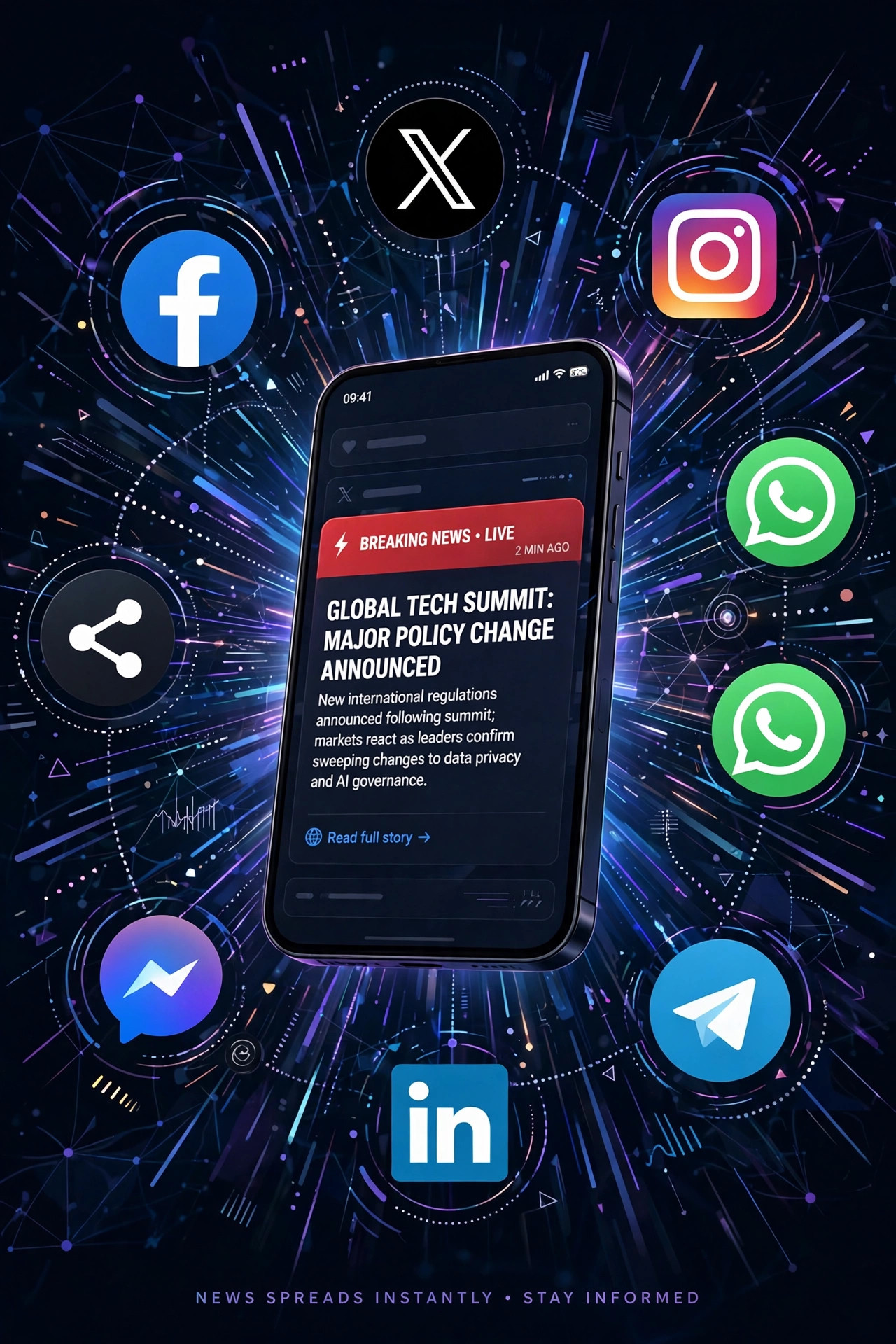 how breaking news spreads on social media